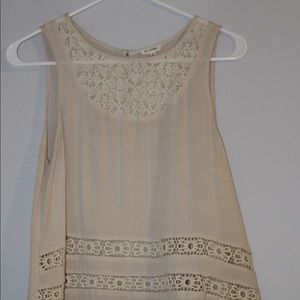 Cream colored tank top